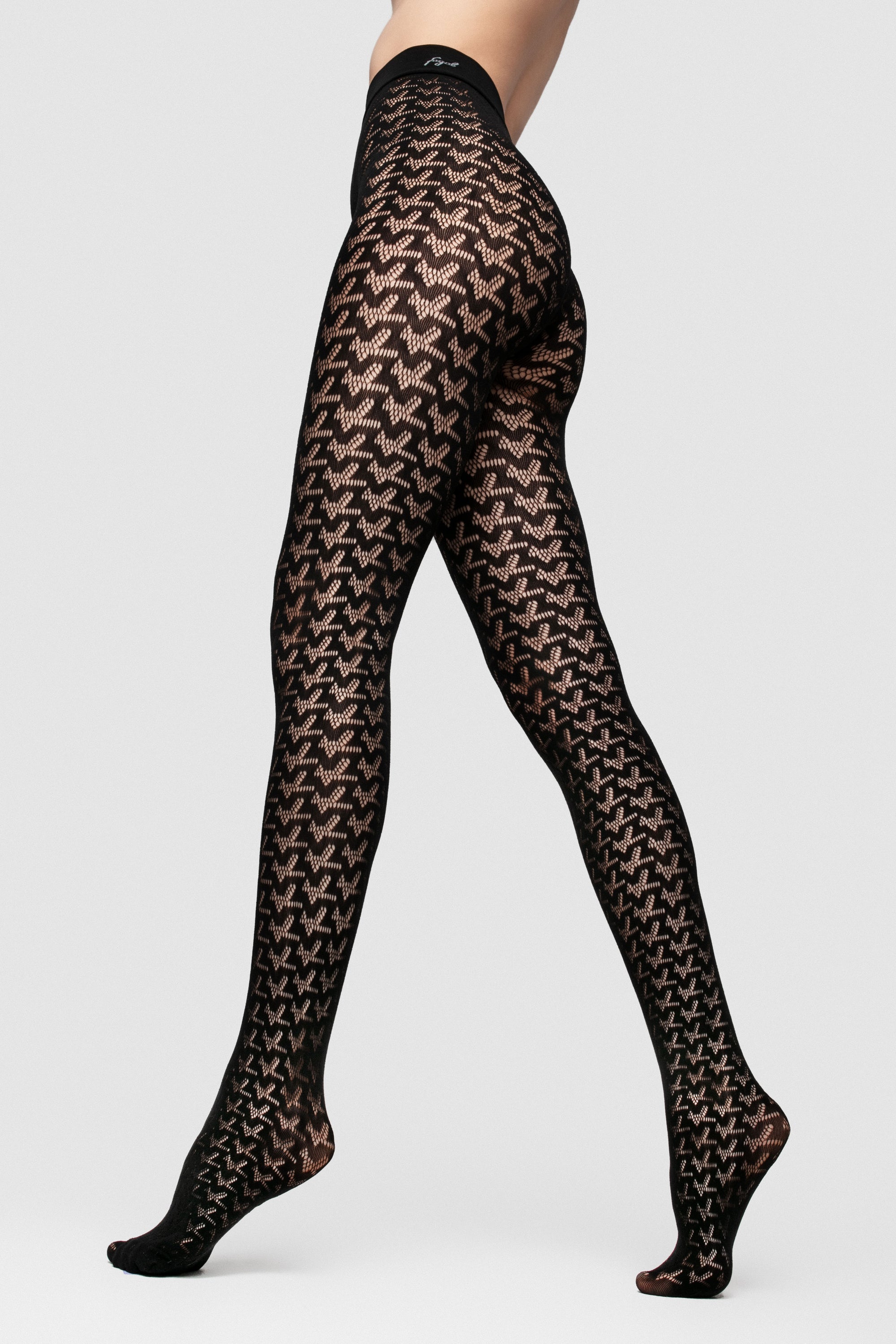 ZV Monogram Net Tights - Fogal