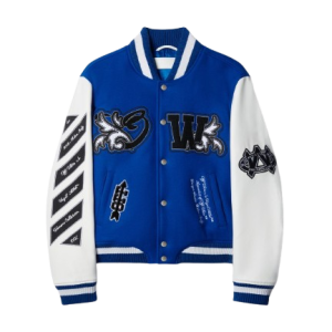 blue off white jacket