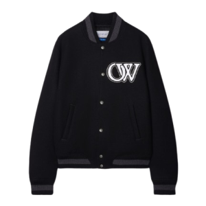 off white jacket varsity