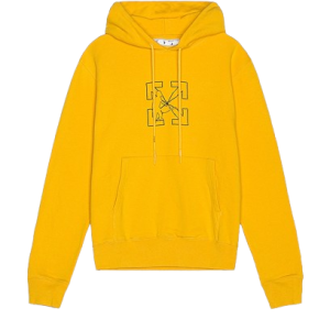 Yellow -Off -White Hoodie