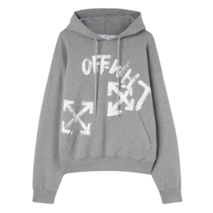 Grey Off White Hoodie