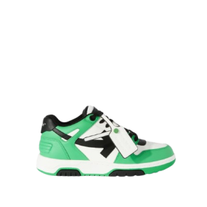 off white sneakers black and green