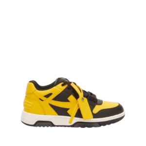 black -and -yellow -off white sneakers