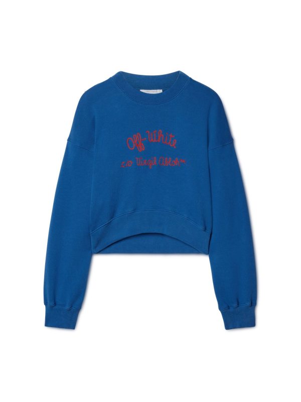 Embr Script Type Crop Crewneck